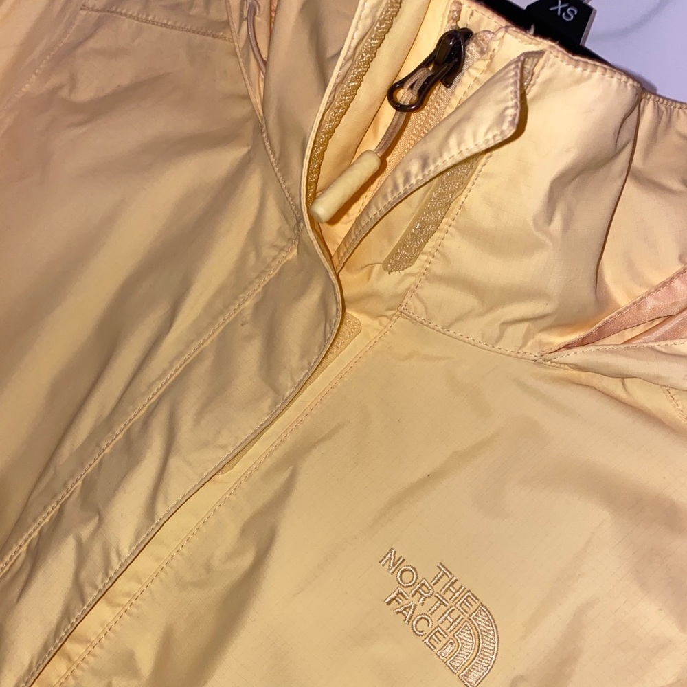 North Face Yellow Raincoat